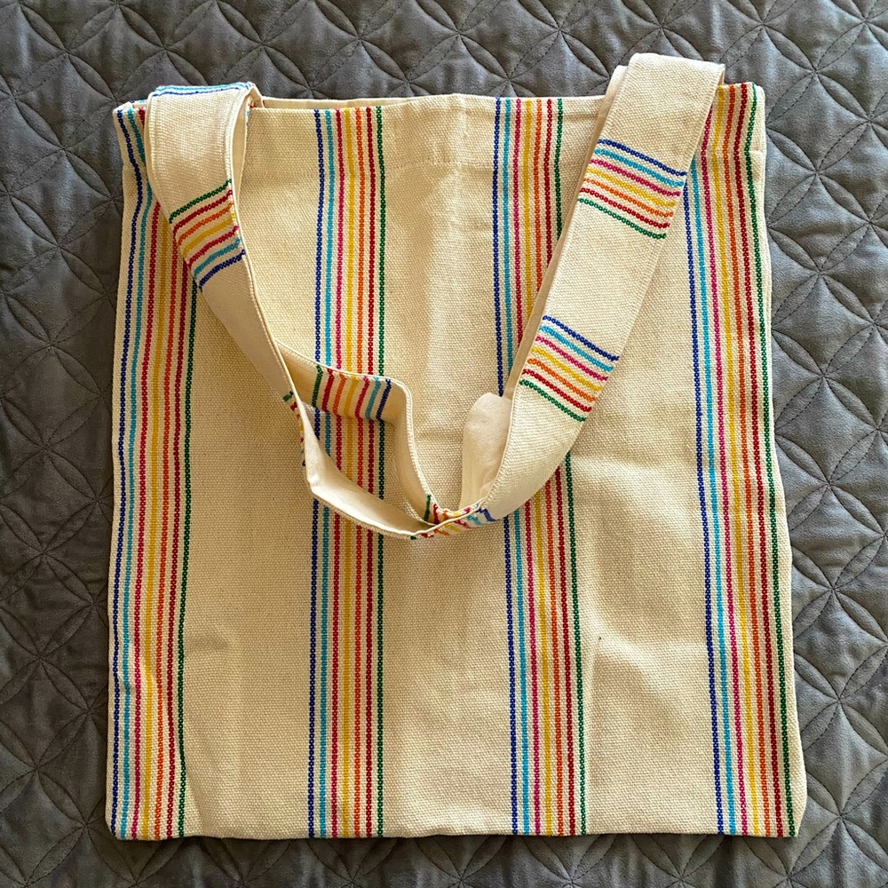 natural textile tote bag NWOT